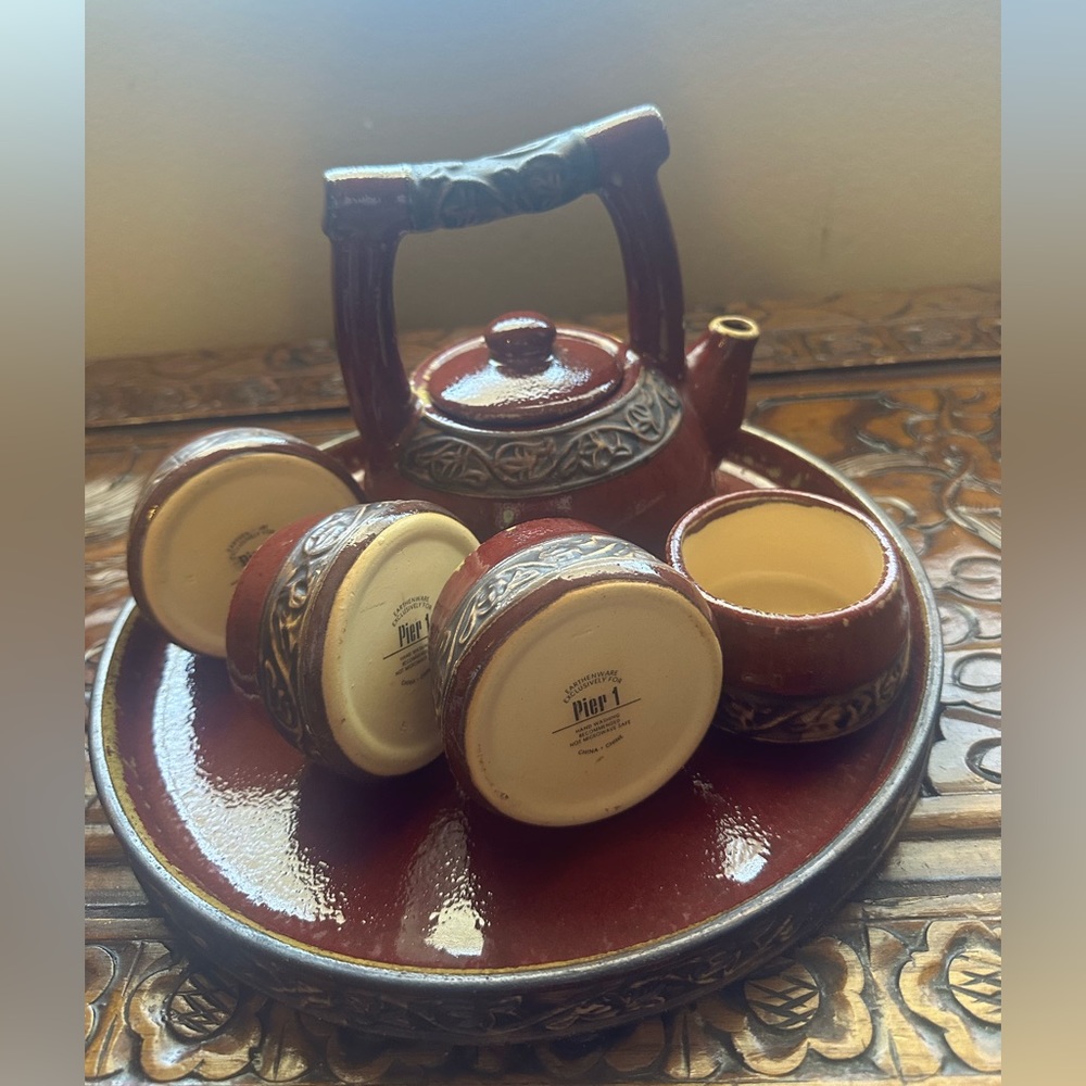 Vintage pier 1 shanghai tea set